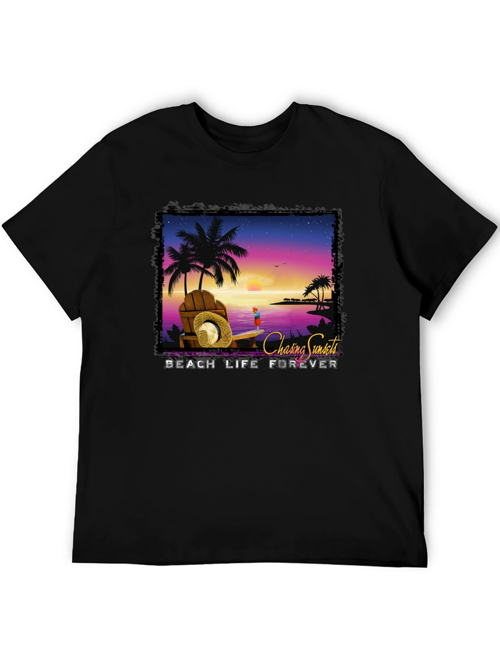 Chasing Sunsets Beach Life Forever T-Shirt