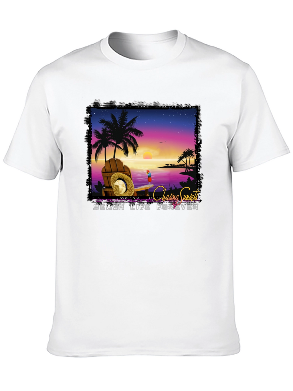 Chasing Sunsets Beach Life Forever T-Shirt