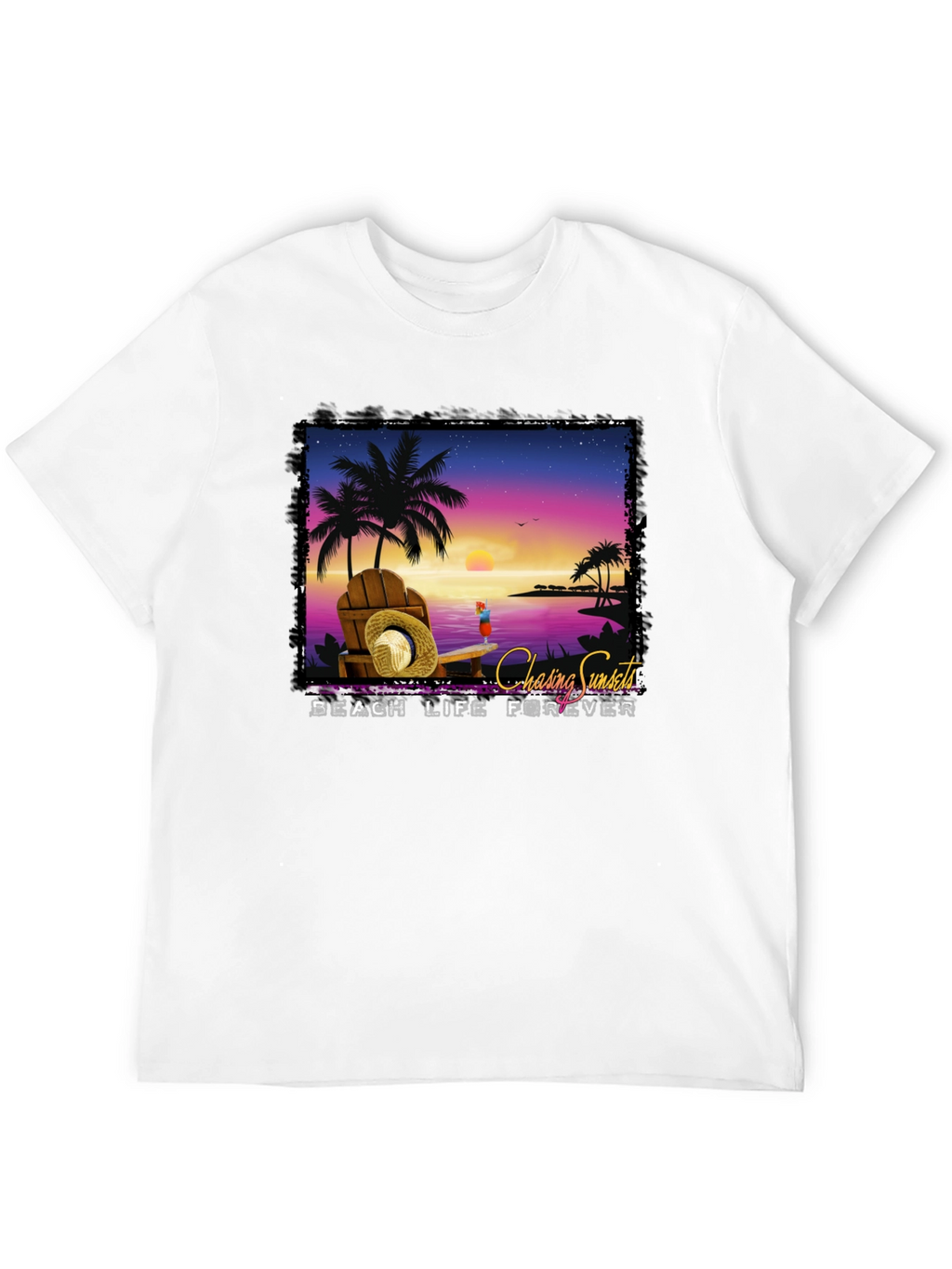 Chasing Sunsets Beach Life Forever T-Shirt