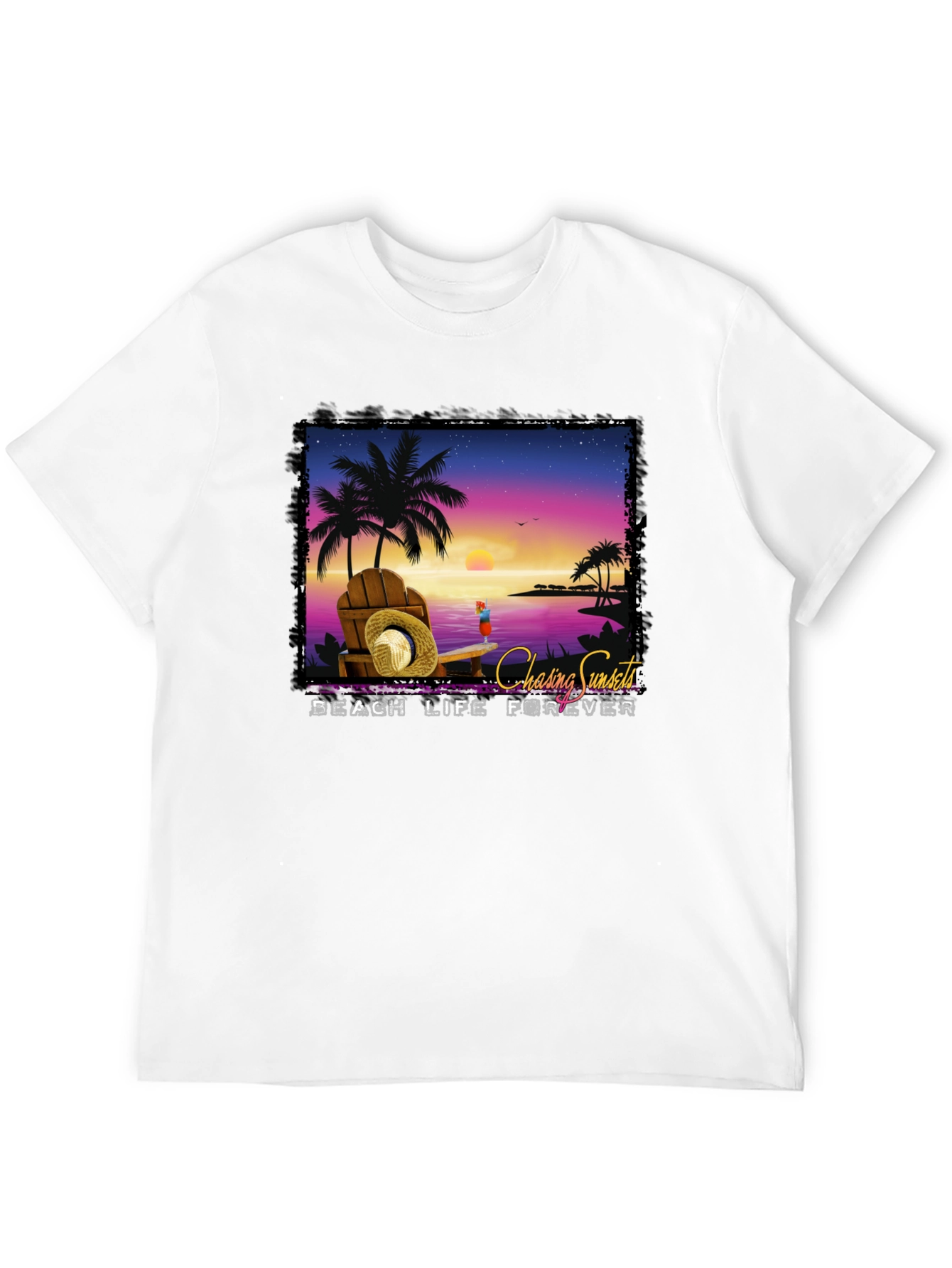 Chasing Sunsets Beach Life Forever T-Shirt