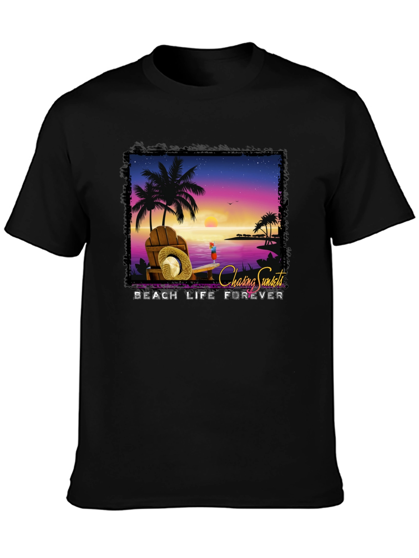 Chasing Sunsets Beach Life Forever T-Shirt
