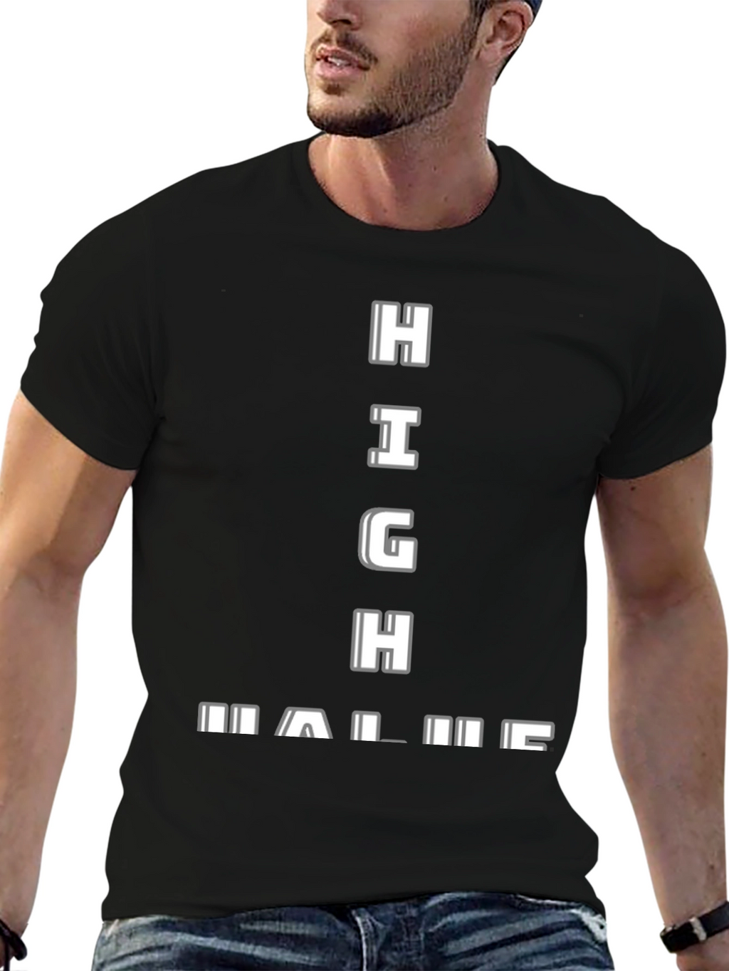 High Value Graphic Tee - Black