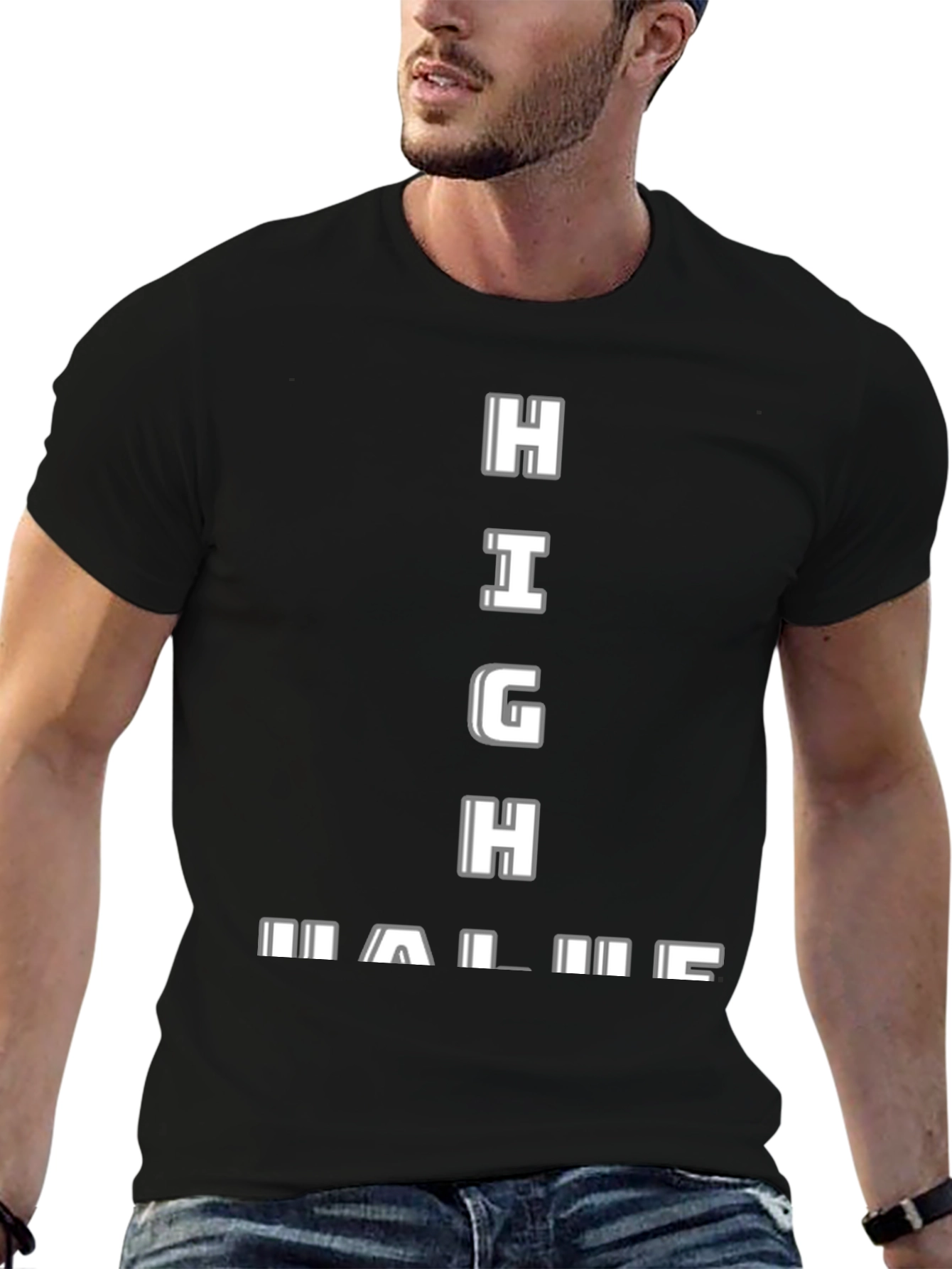 High Value Graphic Tee - Black