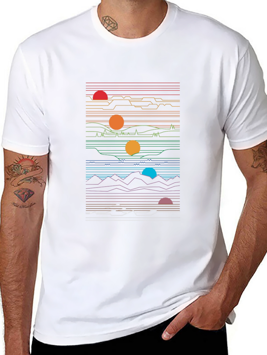 Retro Sunset Graphic T-Shirt - Comfort Fit