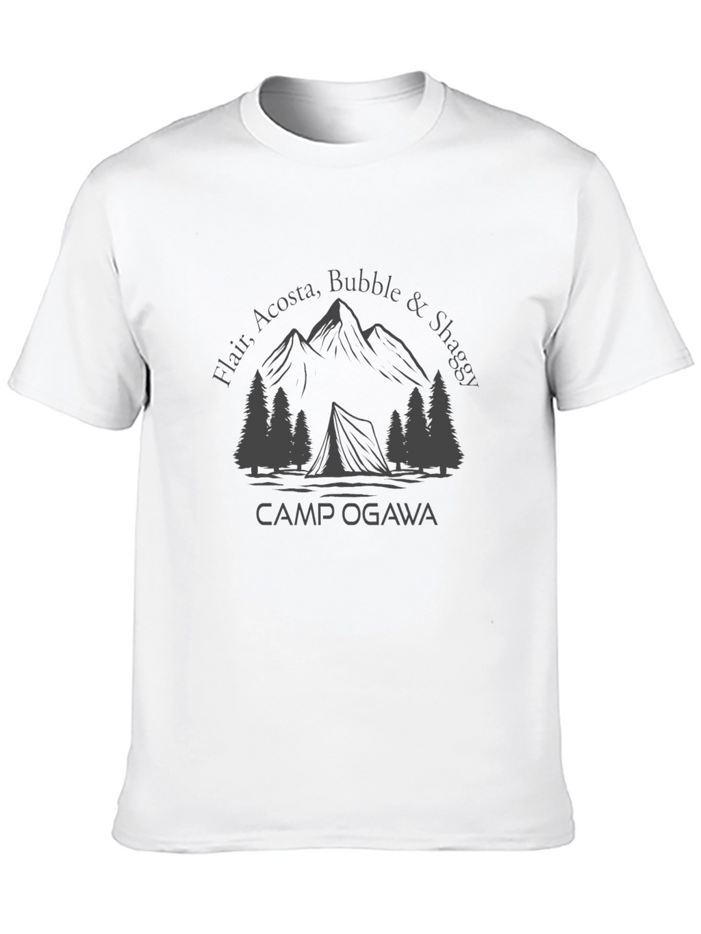 Camp Ogawa T-Shirt - Mountains & Tent Graphic Tee