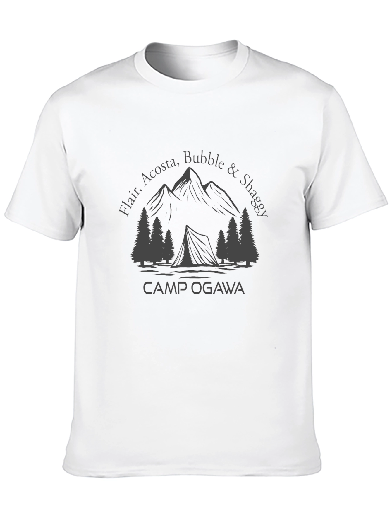 Camp Ogawa T-Shirt - Mountains & Tent Graphic Tee