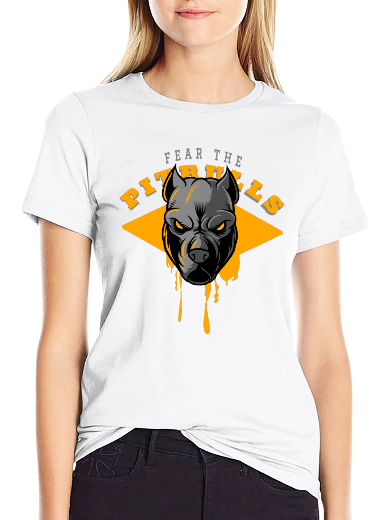 Fear The Pitbulls Graphic T-Shirt