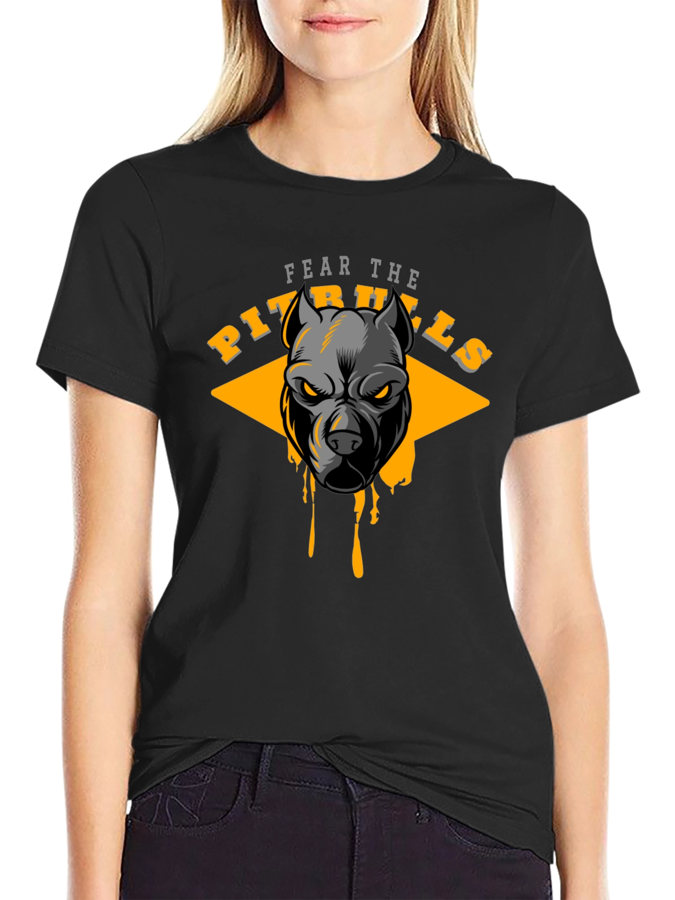 Fear The Pitbulls Graphic T-Shirt