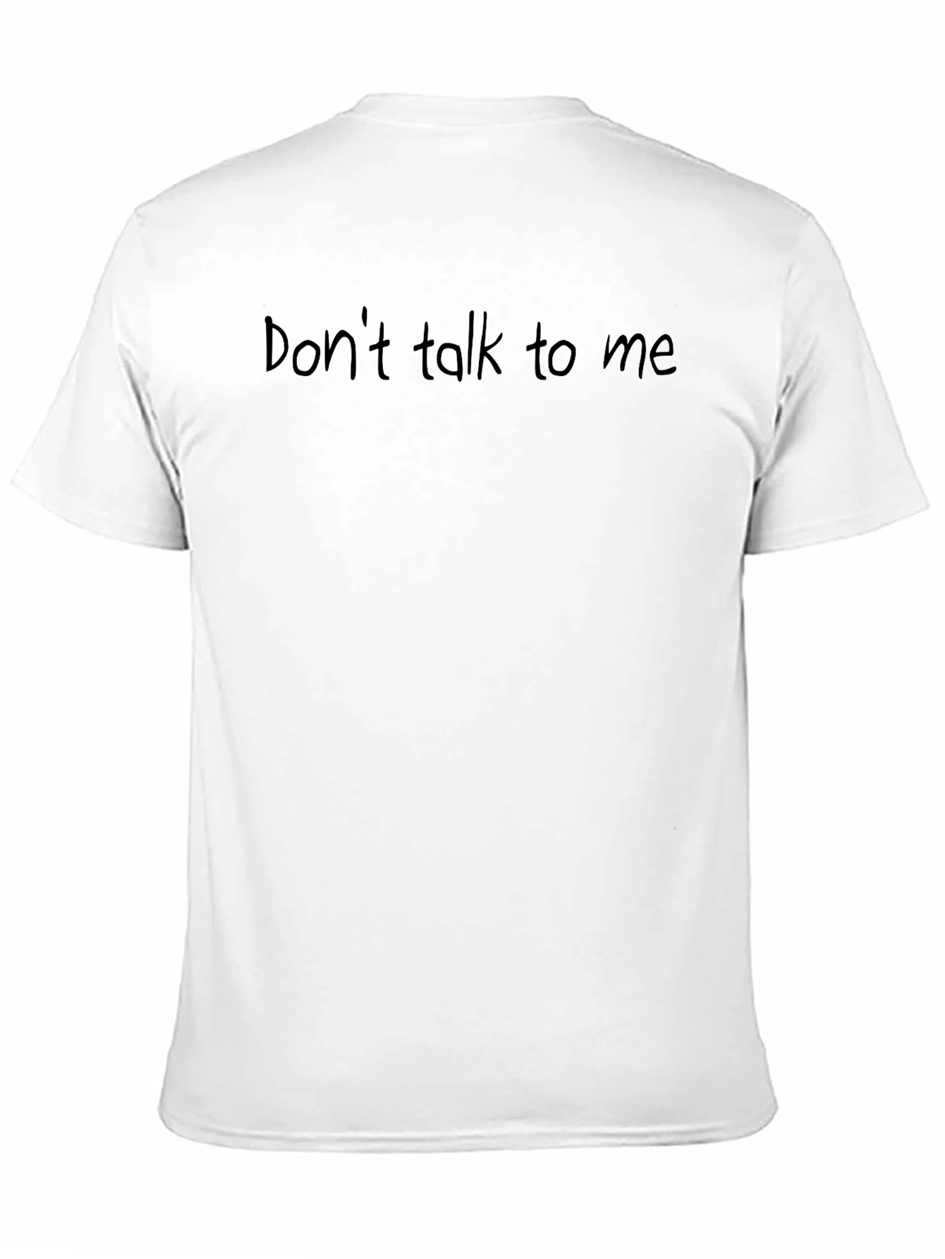 Mens Black Dont Talk to Me Graphic Tee