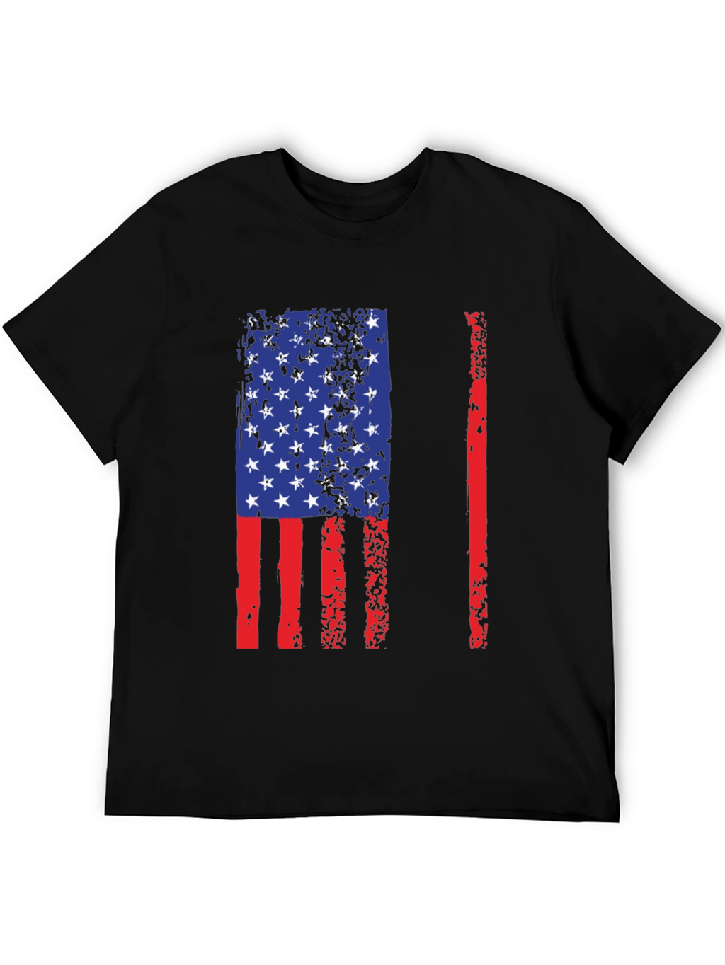 American Flag Distressed Graphic T-Shirt