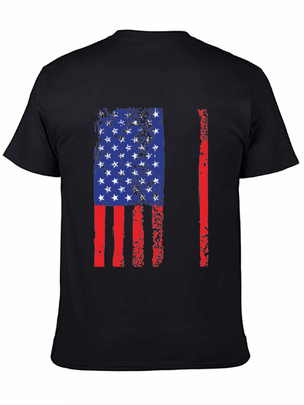 American Flag Distressed Graphic T-Shirt