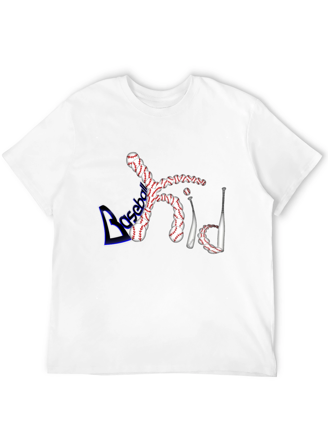 Baseball Dad Graphic Tee - Black Cotton Shirt