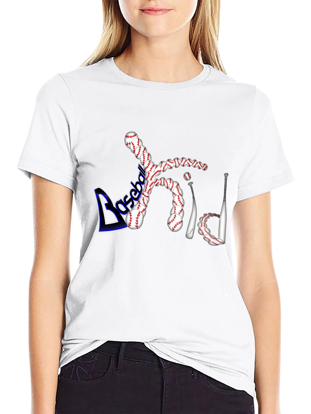 Baseball Dad Graphic Tee - Black Cotton Shirt