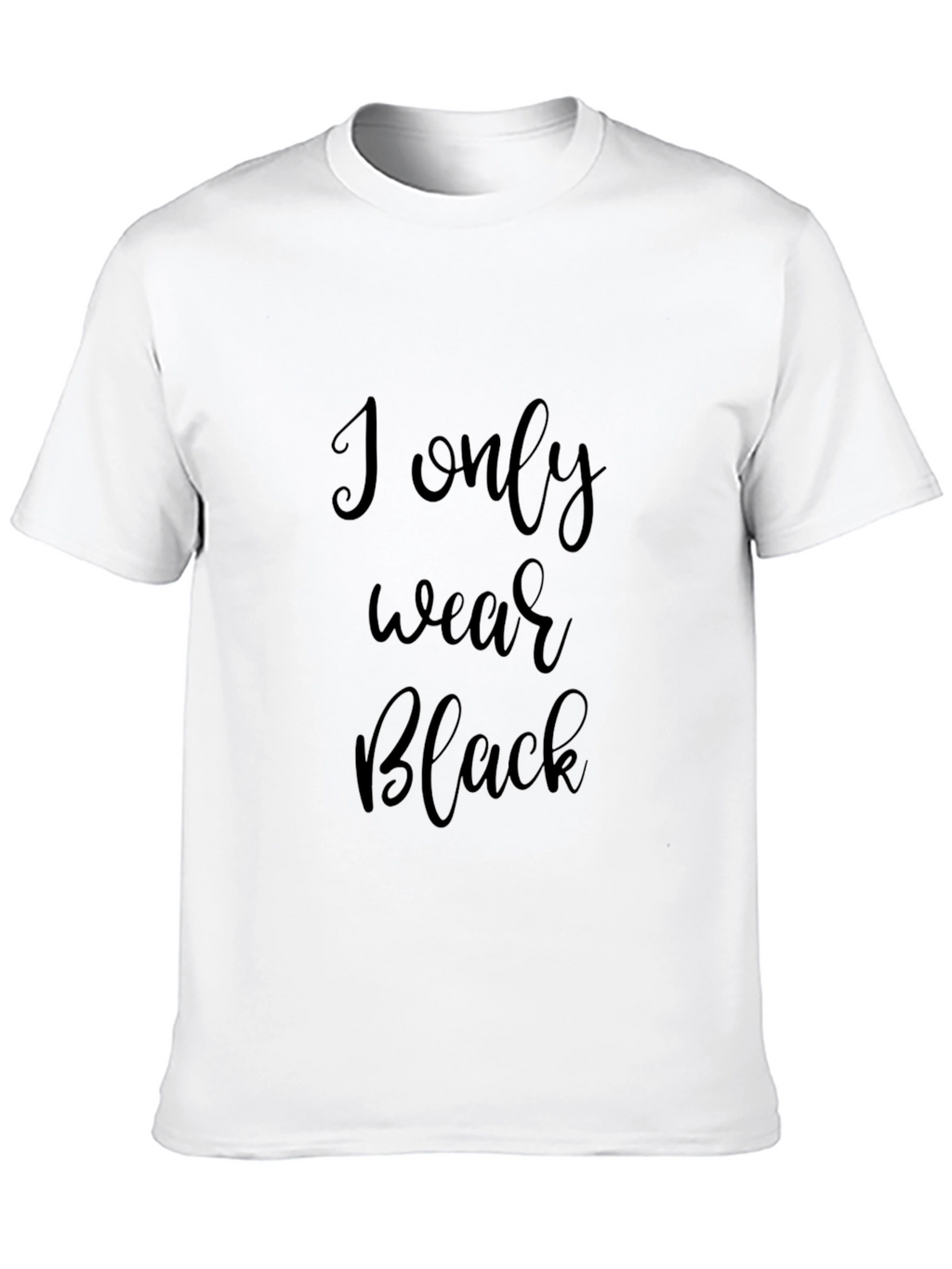 I Only Wear Black Graphic Tee - Stylish Menswear