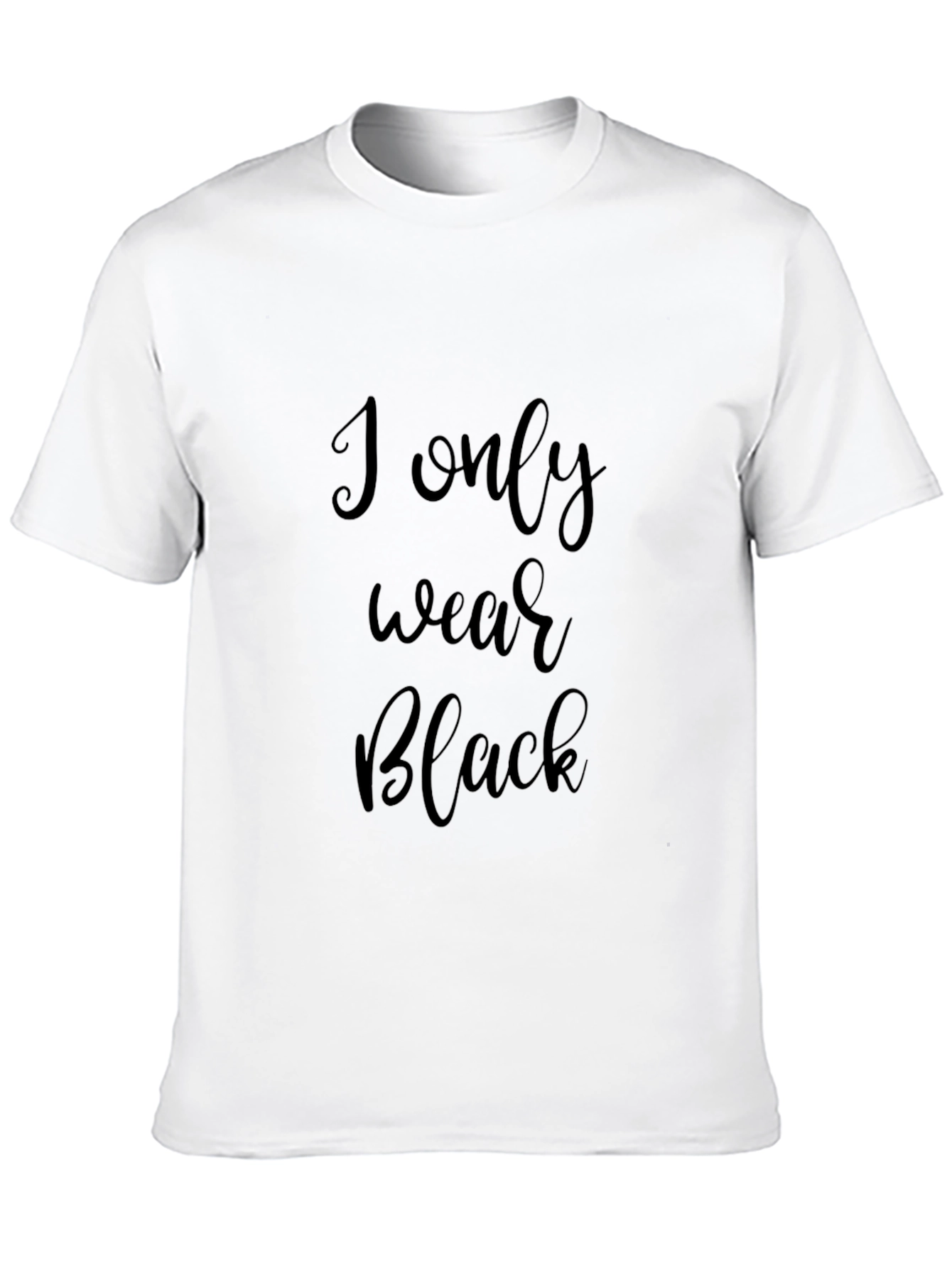 I Only Wear Black Graphic Tee - Stylish Menswear