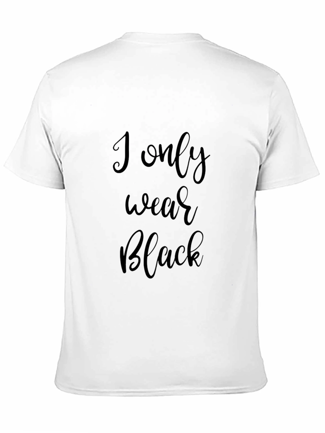 I Only Wear Black Graphic Tee - Stylish Menswear