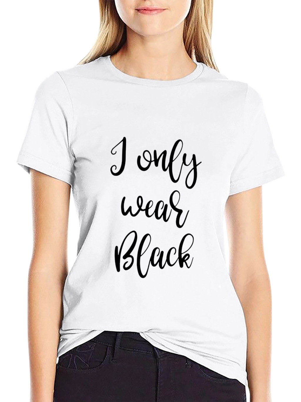 I Only Wear Black Graphic Tee - Stylish Menswear