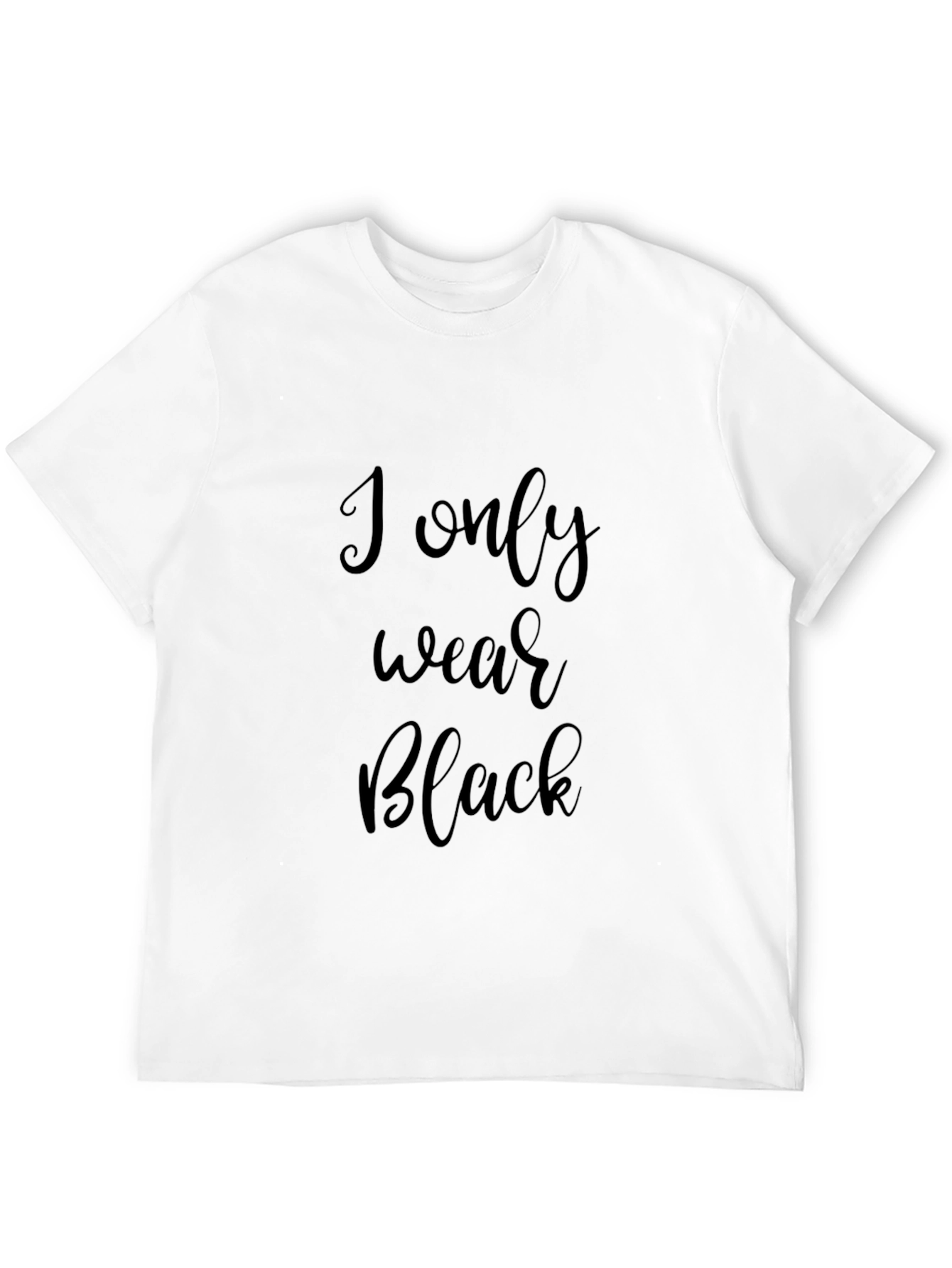I Only Wear Black Graphic Tee - Stylish Menswear