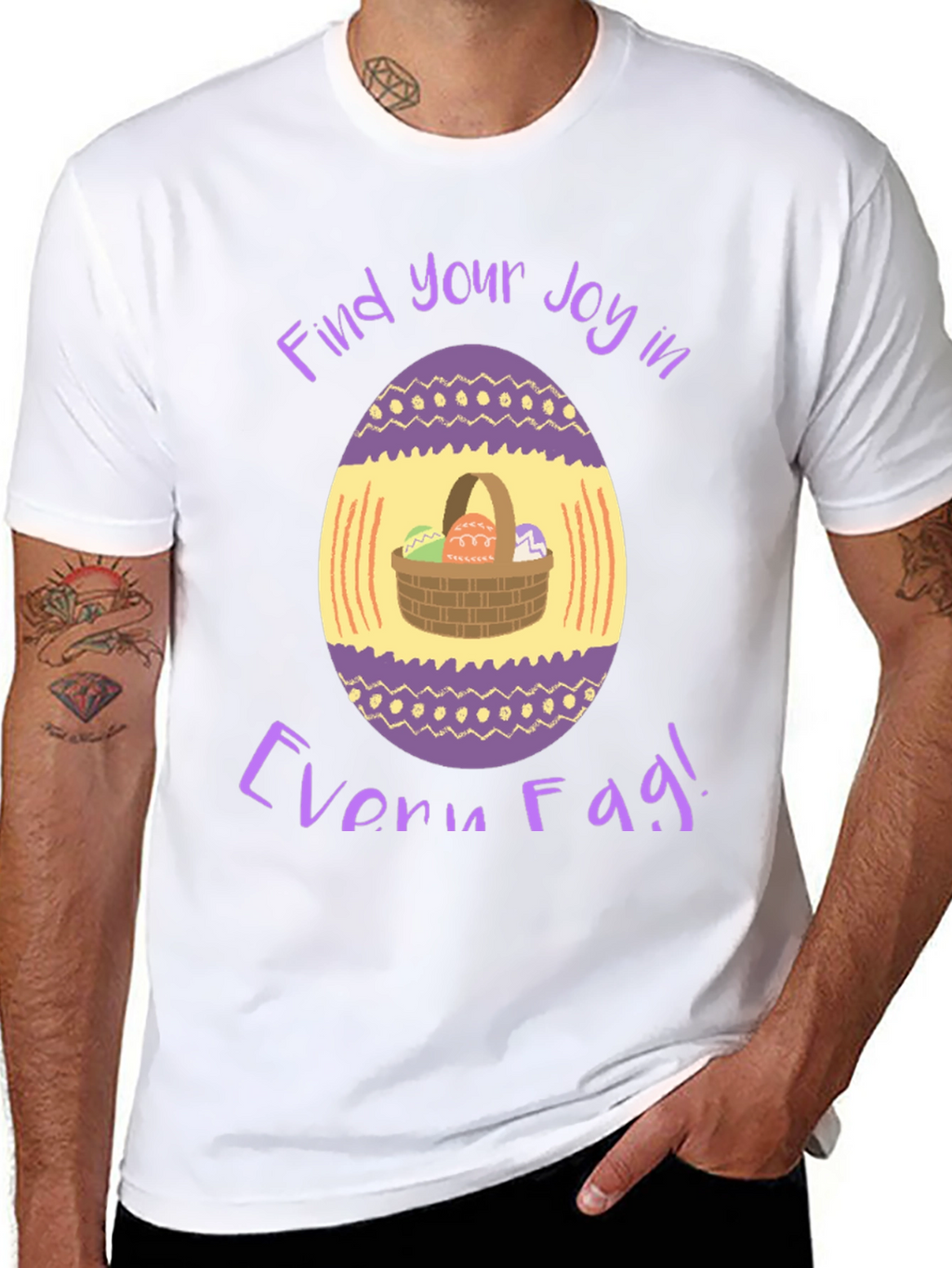 Easter Egg Basket T-Shirt - Find Your Joy