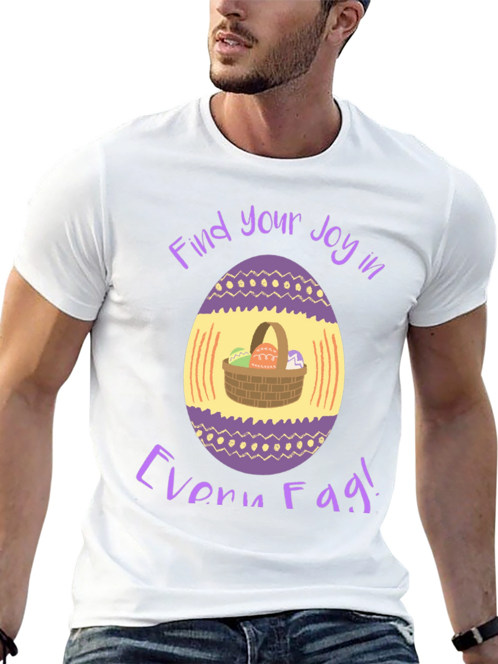 Easter Egg Basket T-Shirt - Find Your Joy