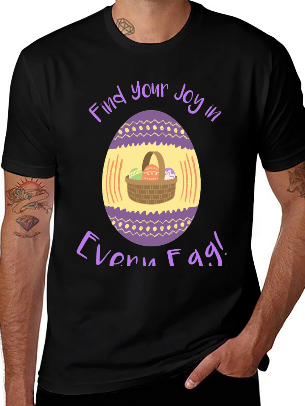 Easter Egg Basket T-Shirt - Find Your Joy