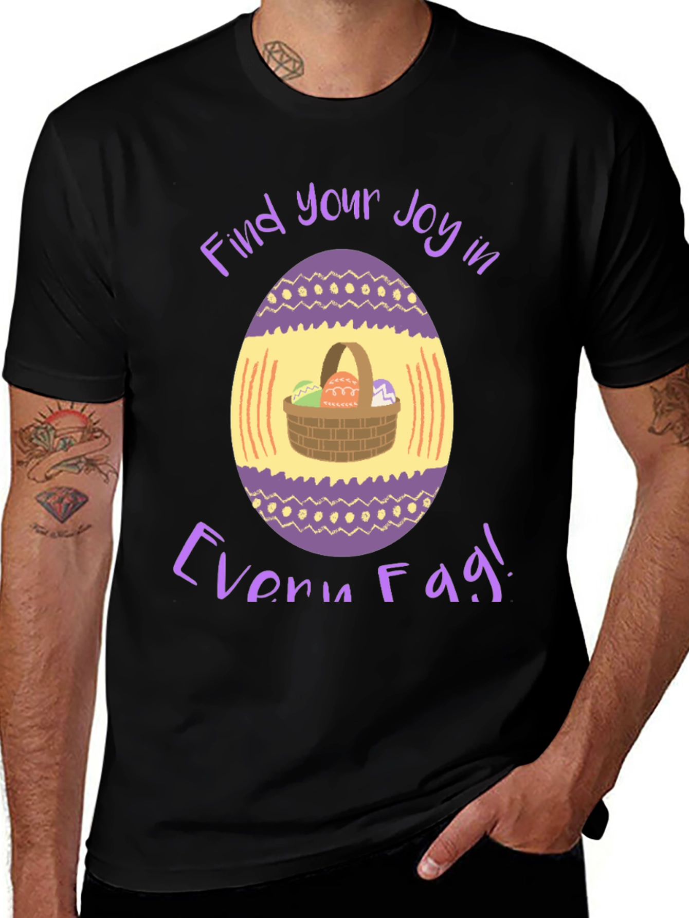 Easter Egg Basket T-Shirt - Find Your Joy