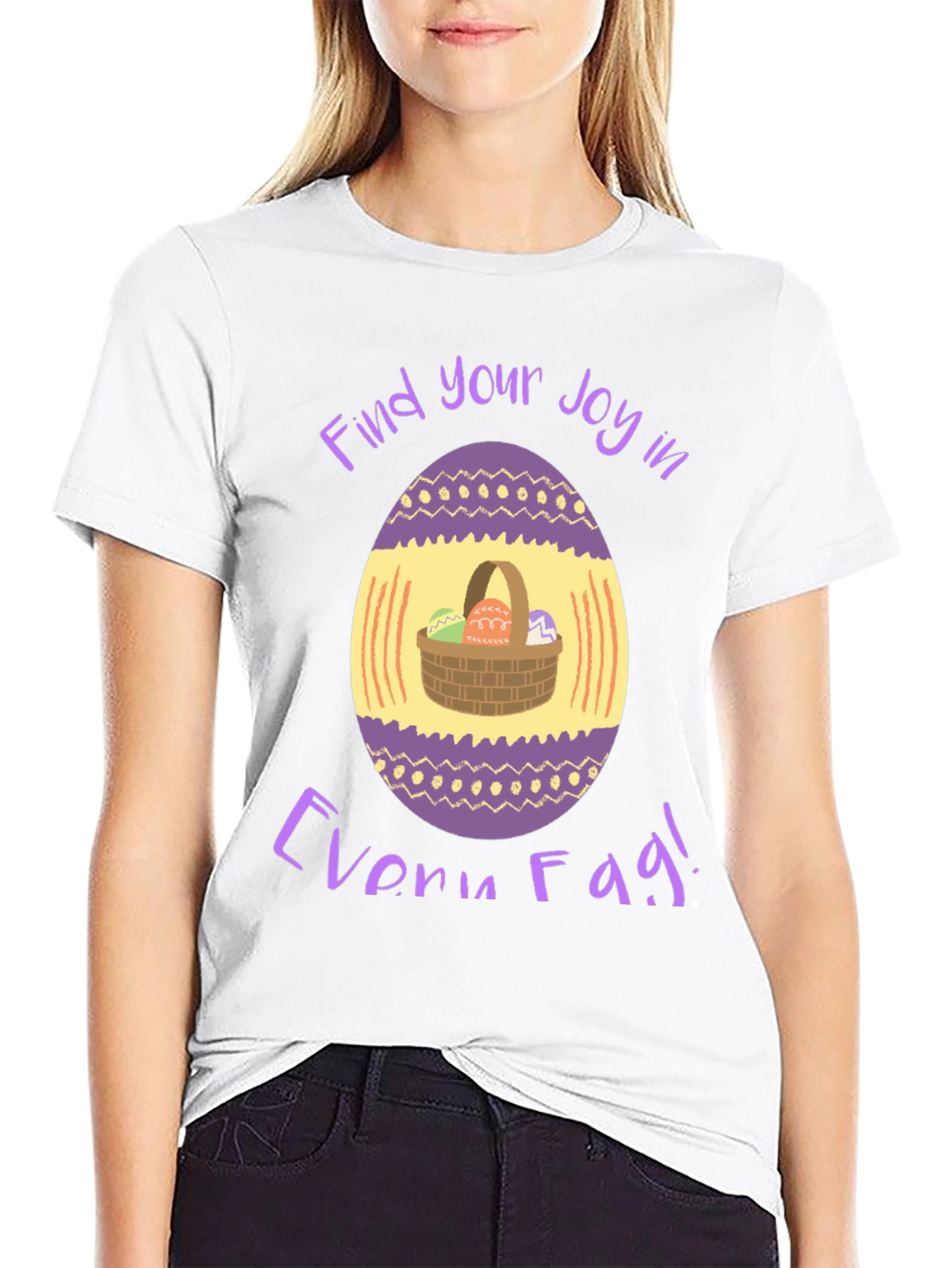 Easter Egg Basket T-Shirt - Find Your Joy