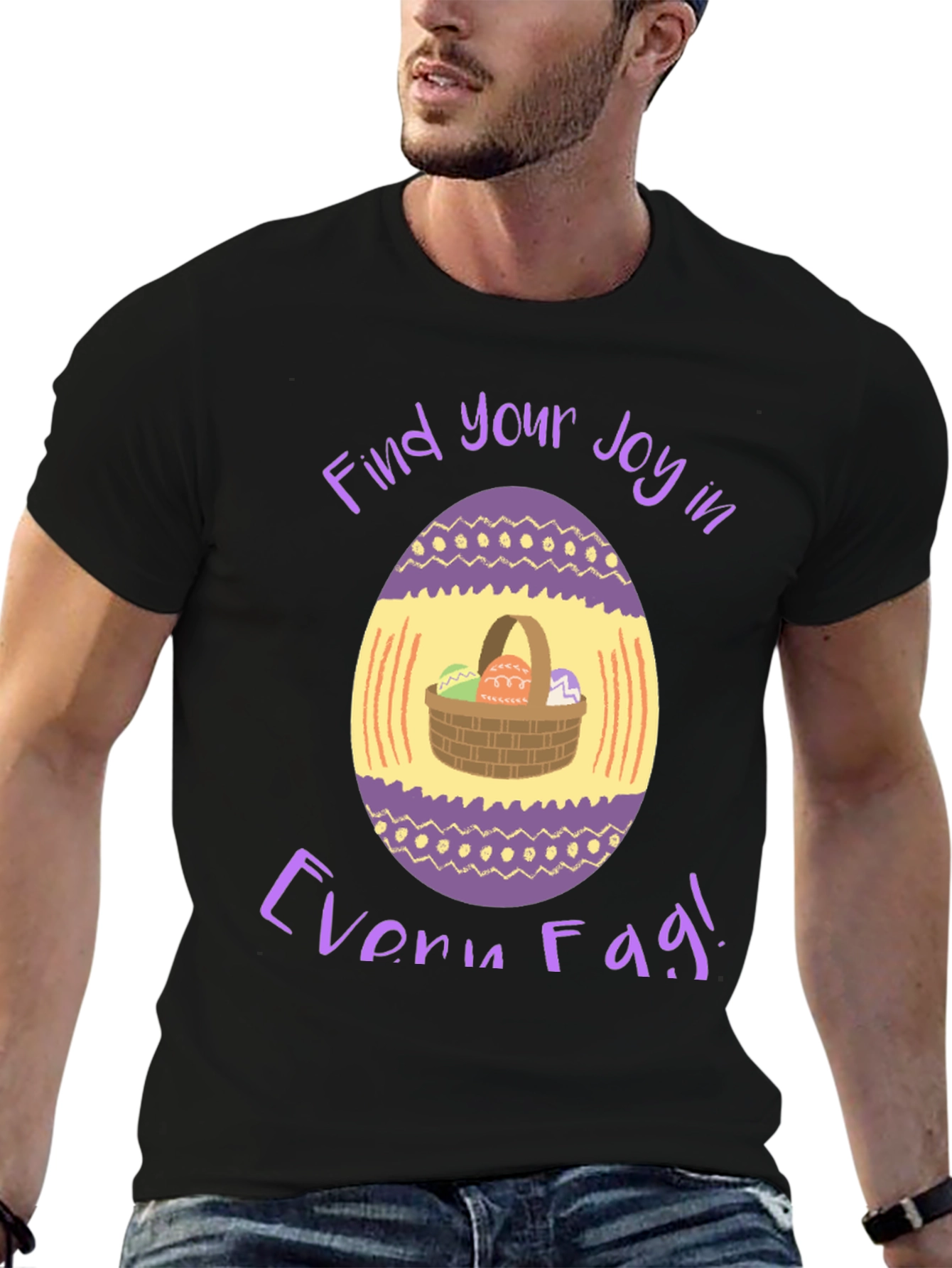 Easter Egg Basket T-Shirt - Find Your Joy