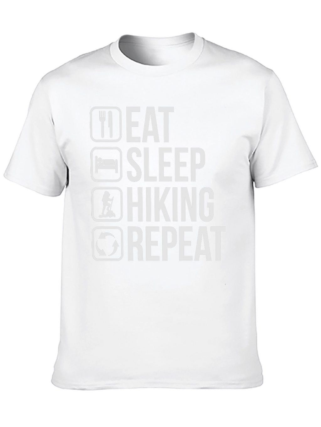 Eat Sleep Hiking Repeat T-Shirt - Black