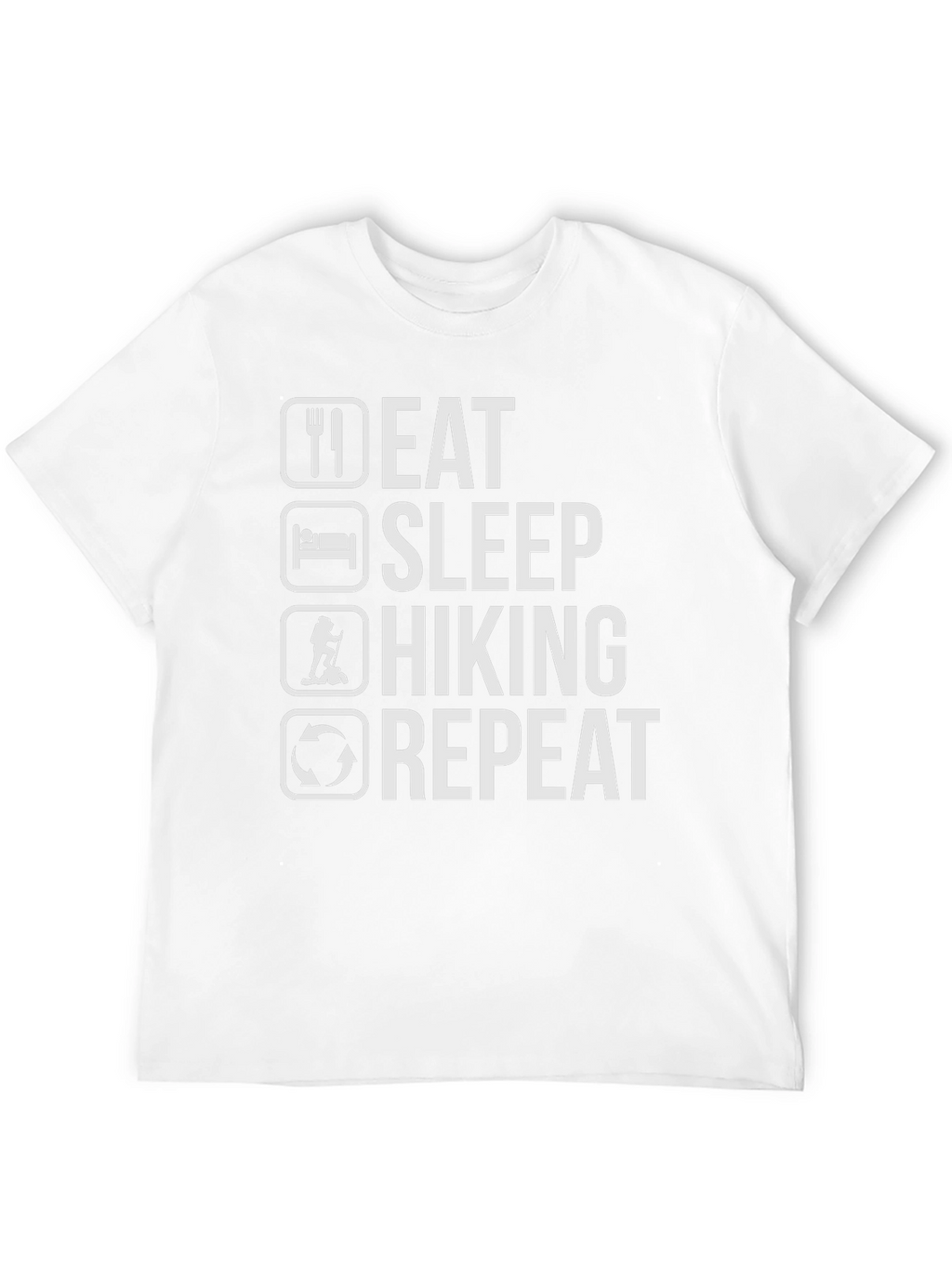 Eat Sleep Hiking Repeat T-Shirt - Black