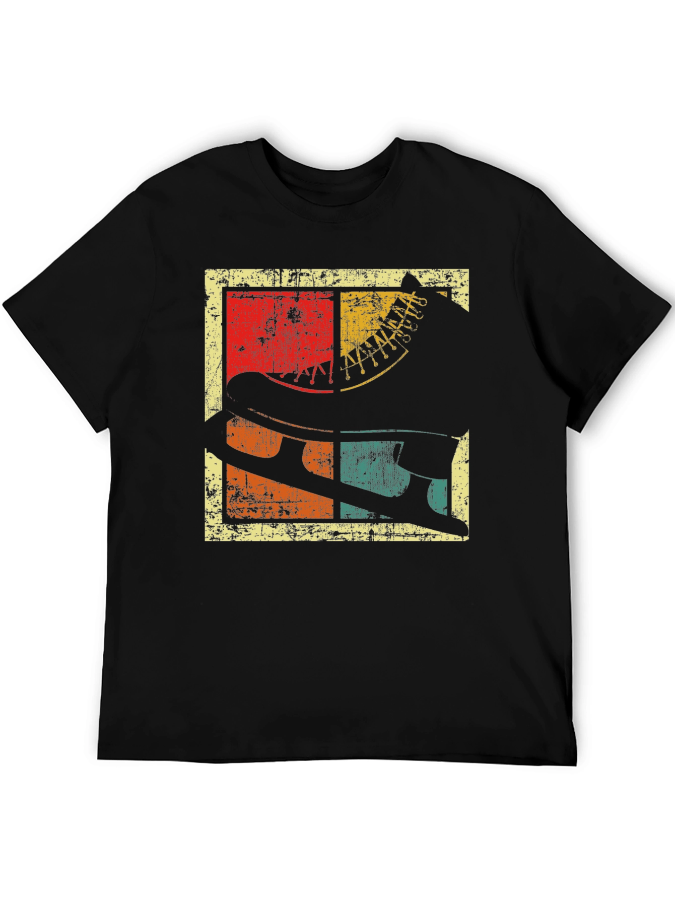 Vintage Ice Skate Retro Graphic T-Shirt