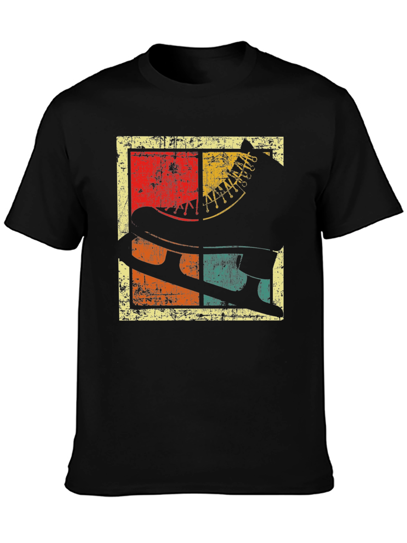 Vintage Ice Skate Retro Graphic T-Shirt