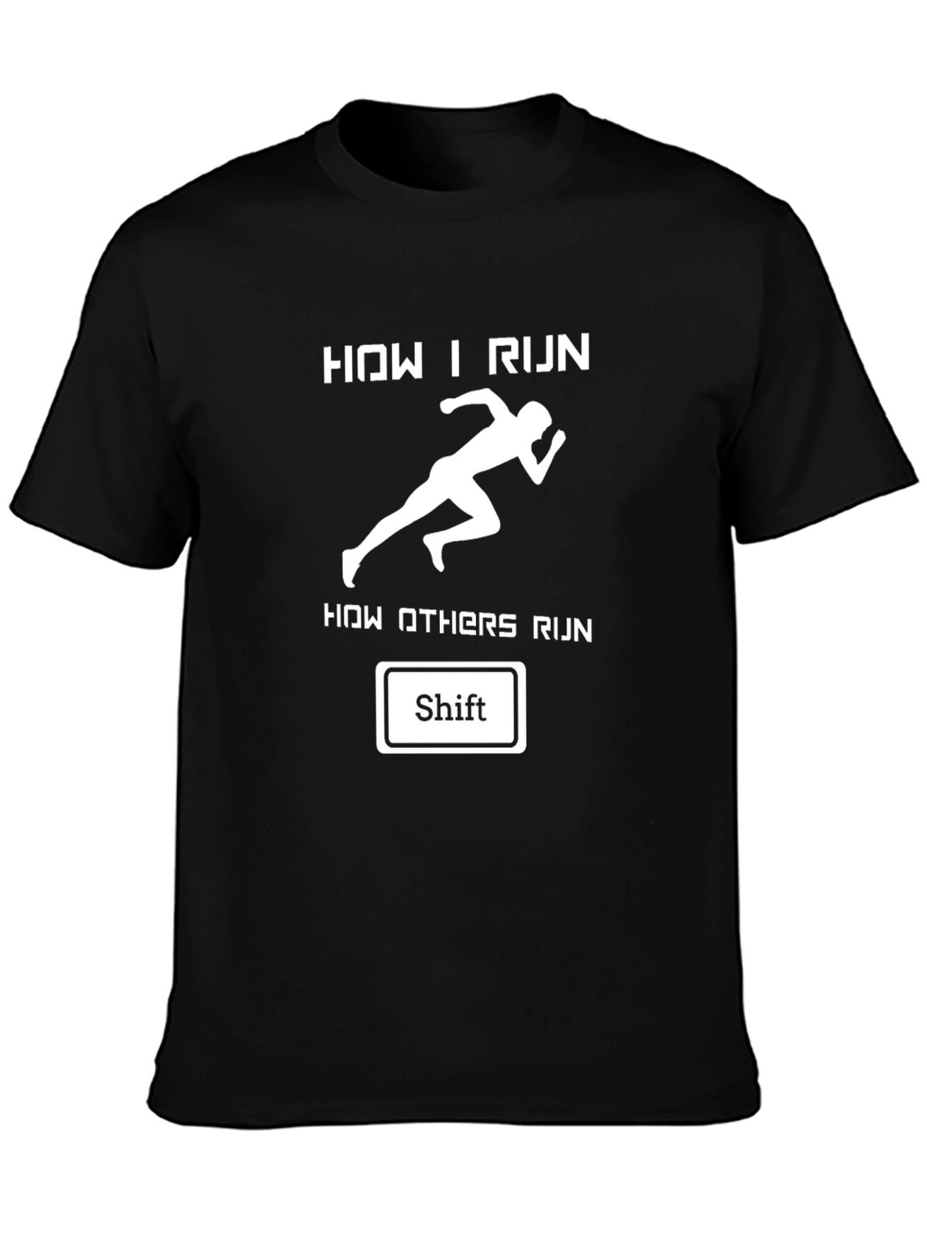 Funny Running T-Shirt - How I Run Shift