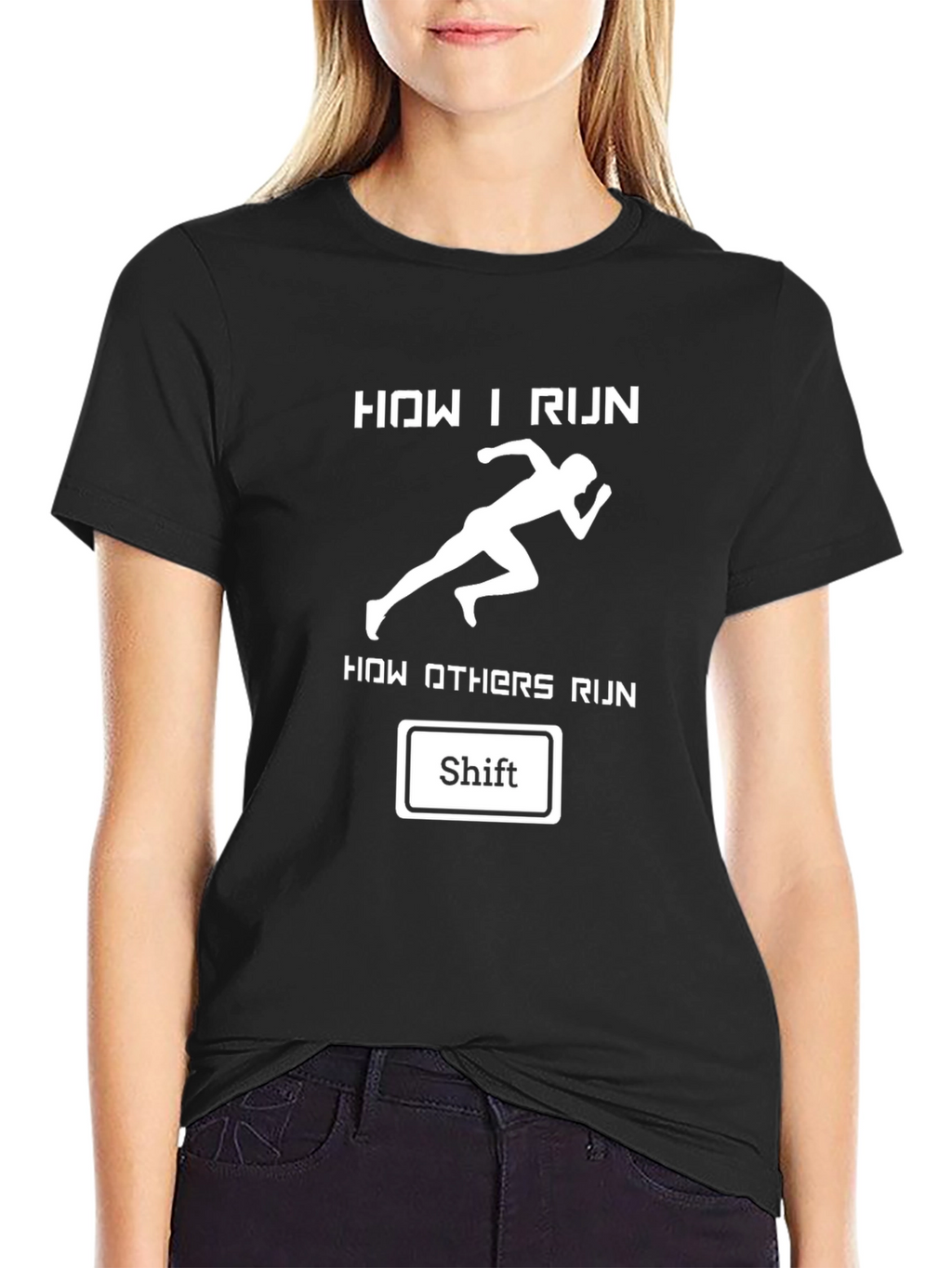 Funny Running T-Shirt - How I Run Shift