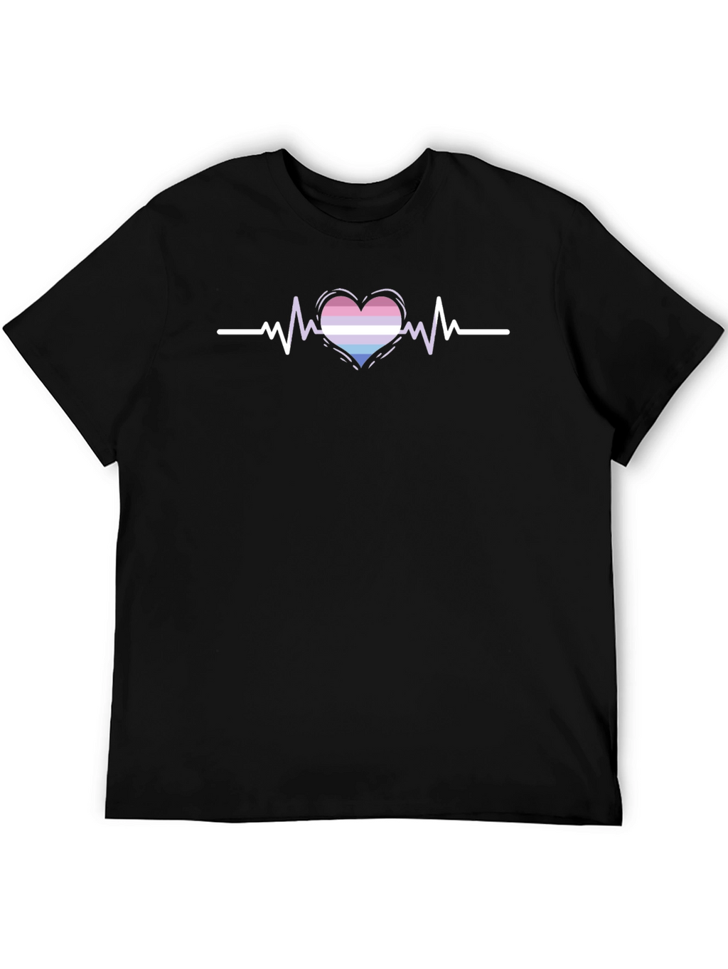 Bisexual Pride Heartbeat T-Shirt