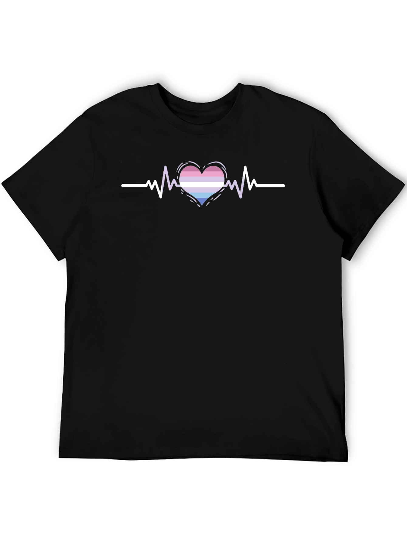 Bisexual Pride Heartbeat T-Shirt