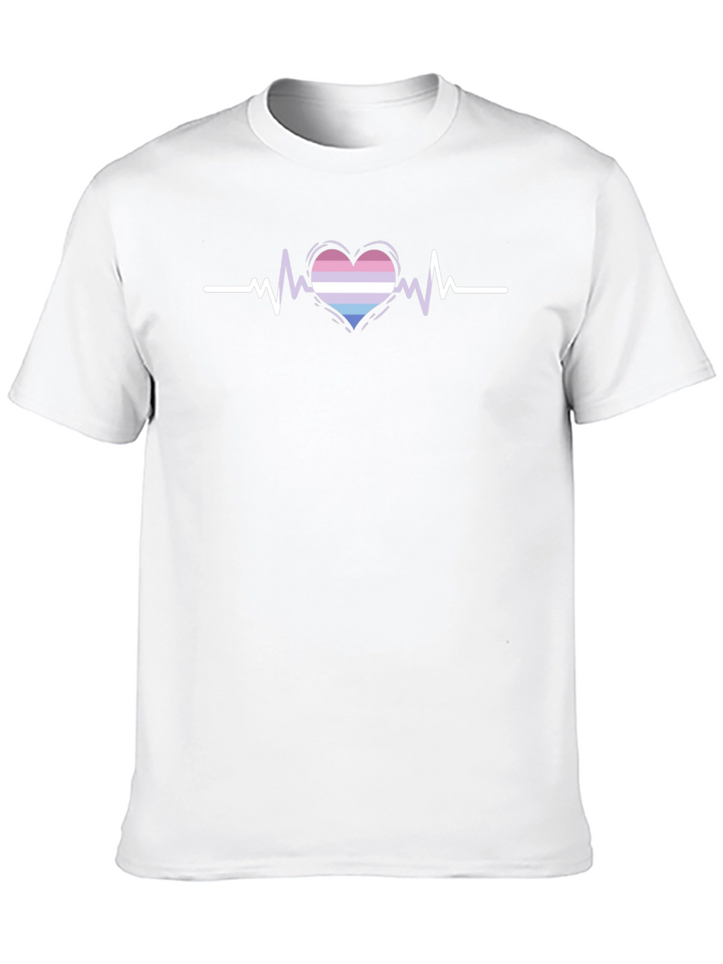 Bisexual Pride Heartbeat T-Shirt