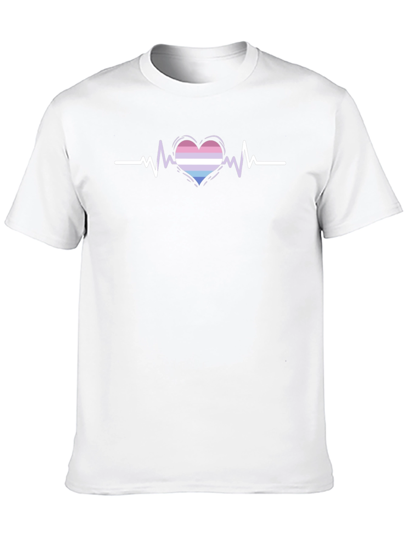 Bisexual Pride Heartbeat T-Shirt