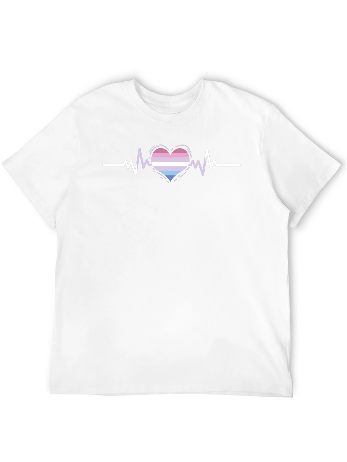 Bisexual Pride Heartbeat T-Shirt