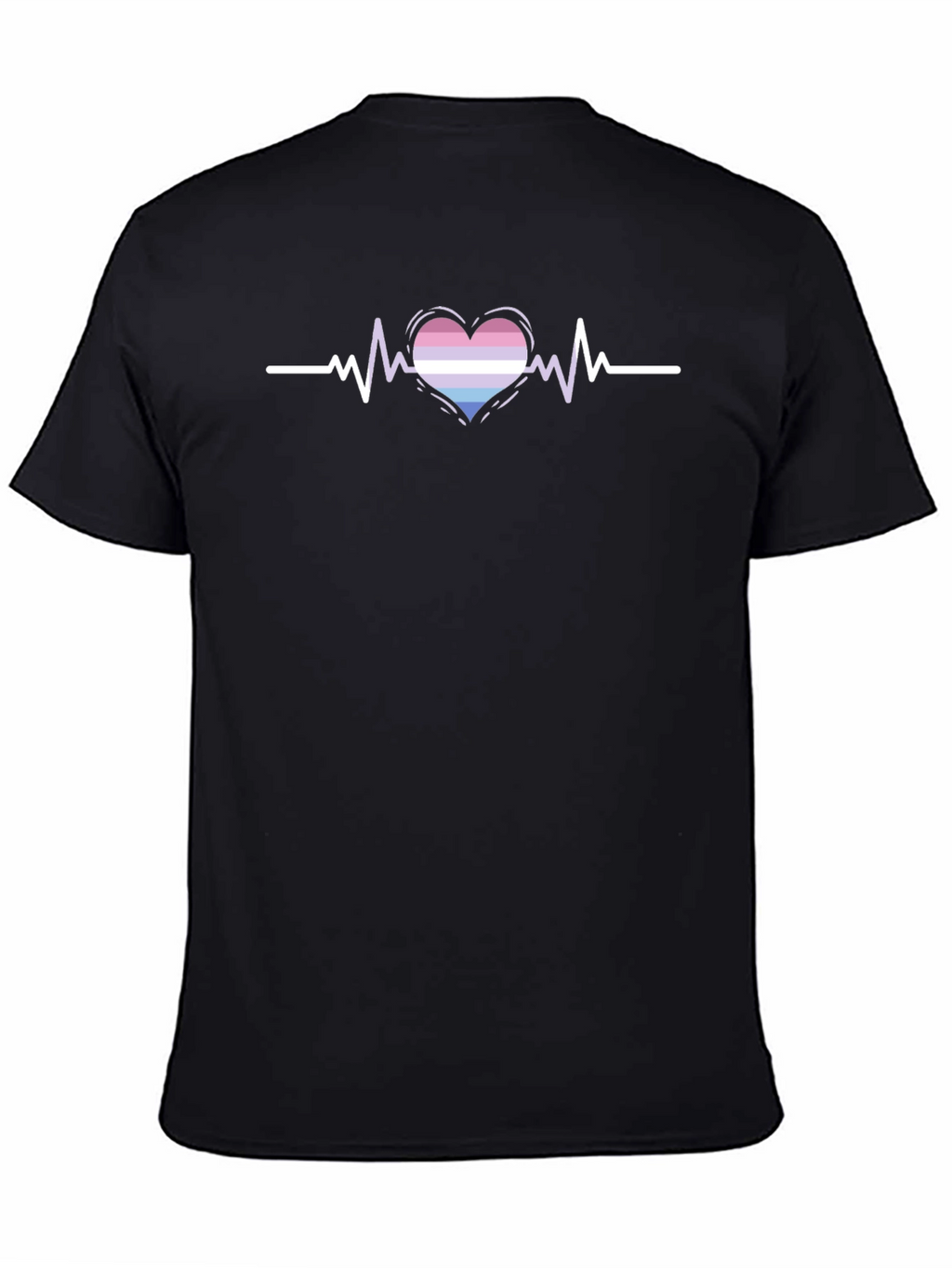 Bisexual Pride Heartbeat T-Shirt