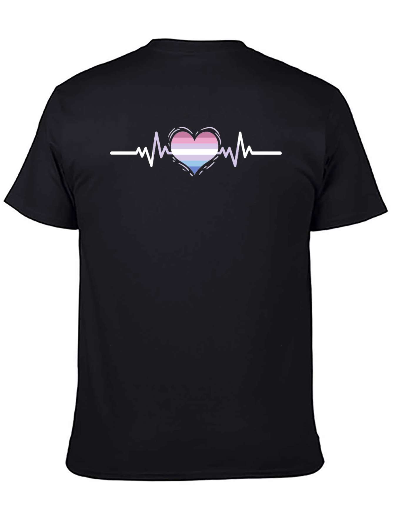 Bisexual Pride Heartbeat T-Shirt
