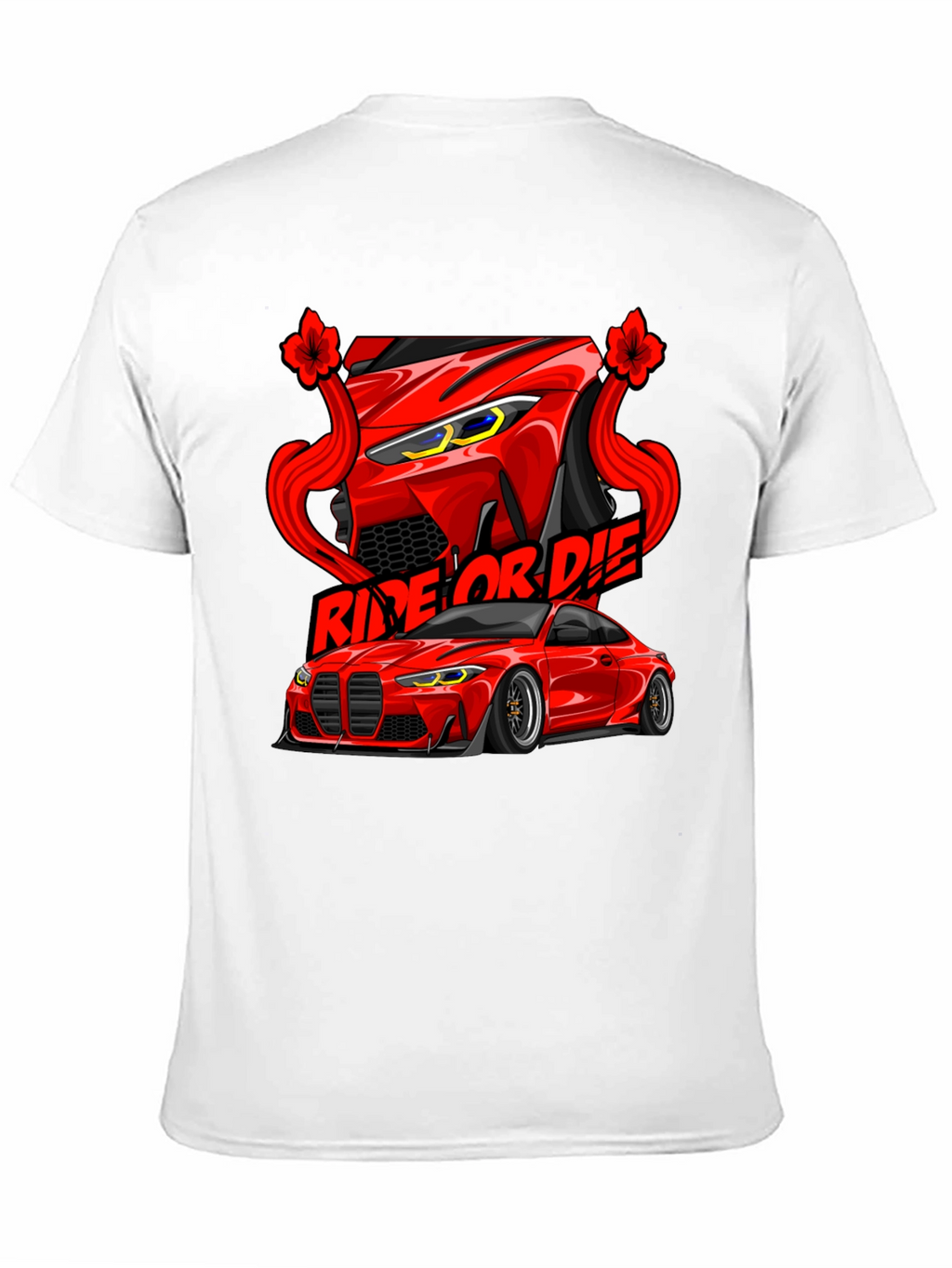 Ride or Die Car Graphic Tee - Black