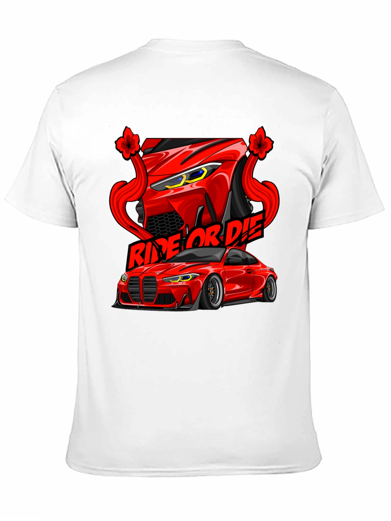 Ride or Die Car Graphic Tee - Black