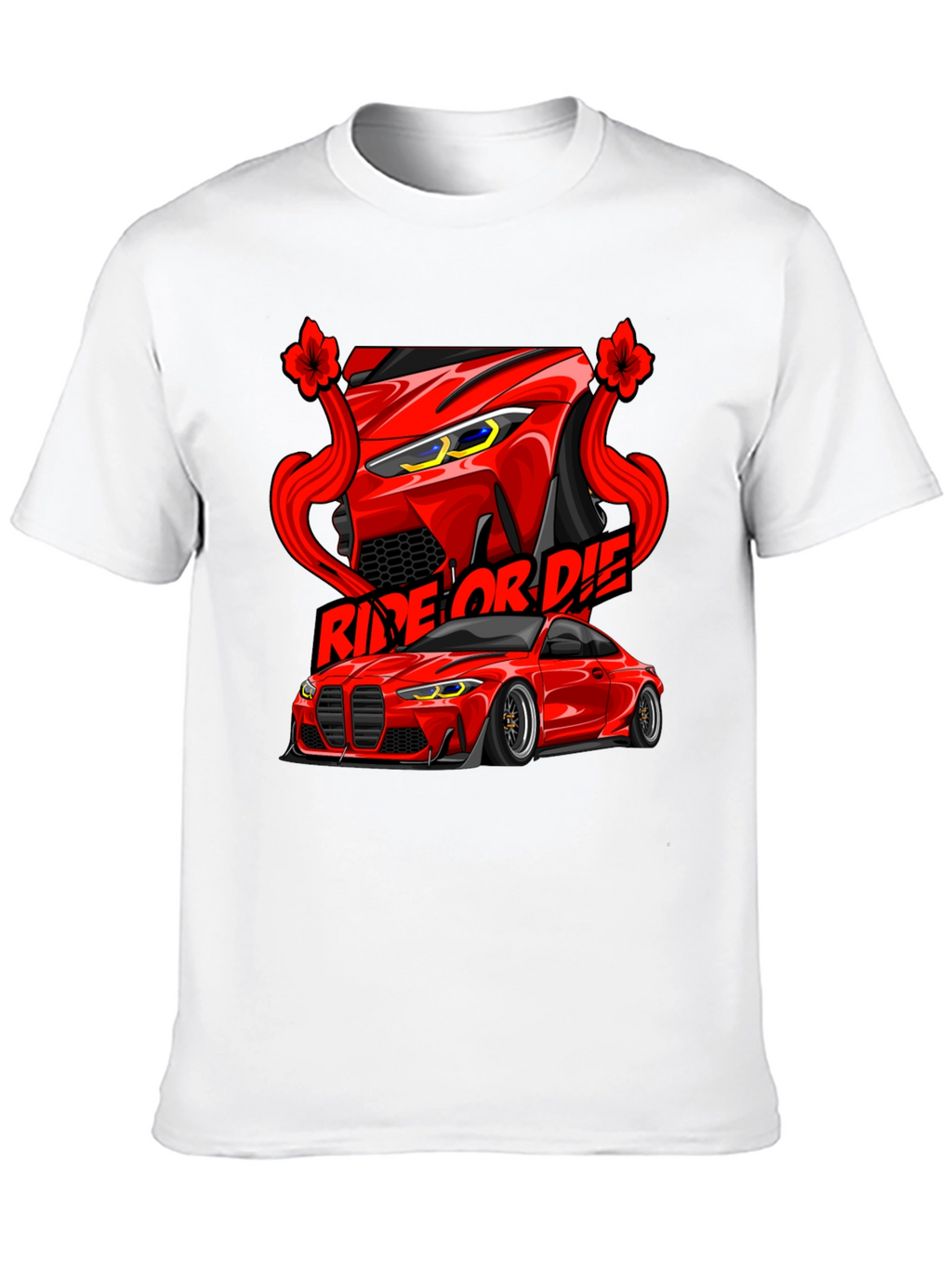 Ride or Die Car Graphic Tee - Black