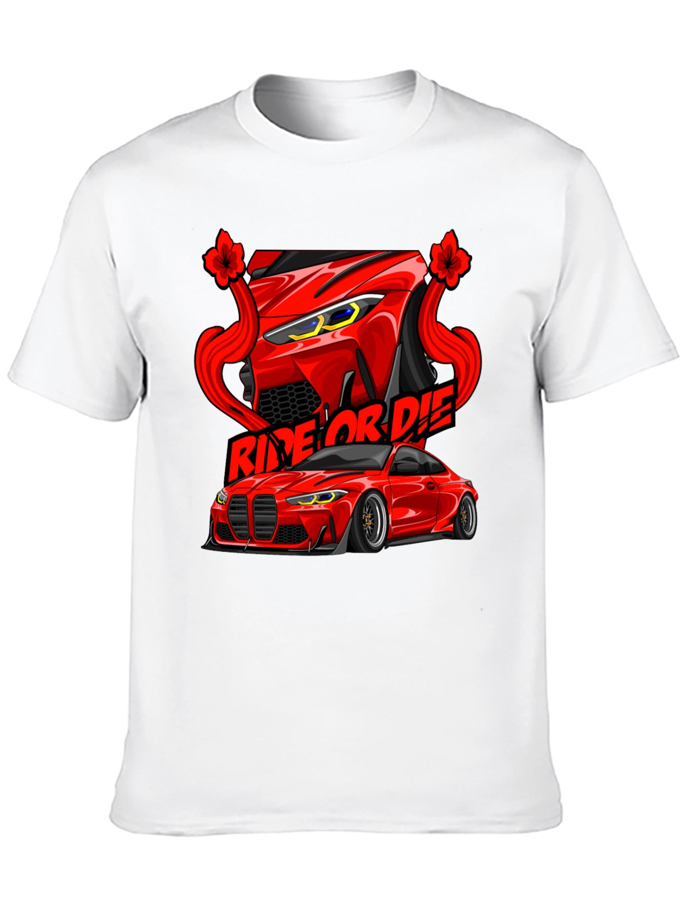 Ride or Die Car Graphic Tee - Black