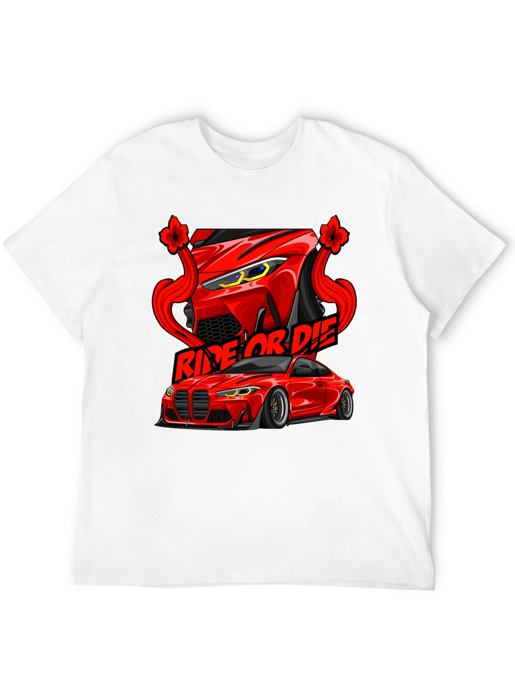 Ride or Die Car Graphic Tee - Black