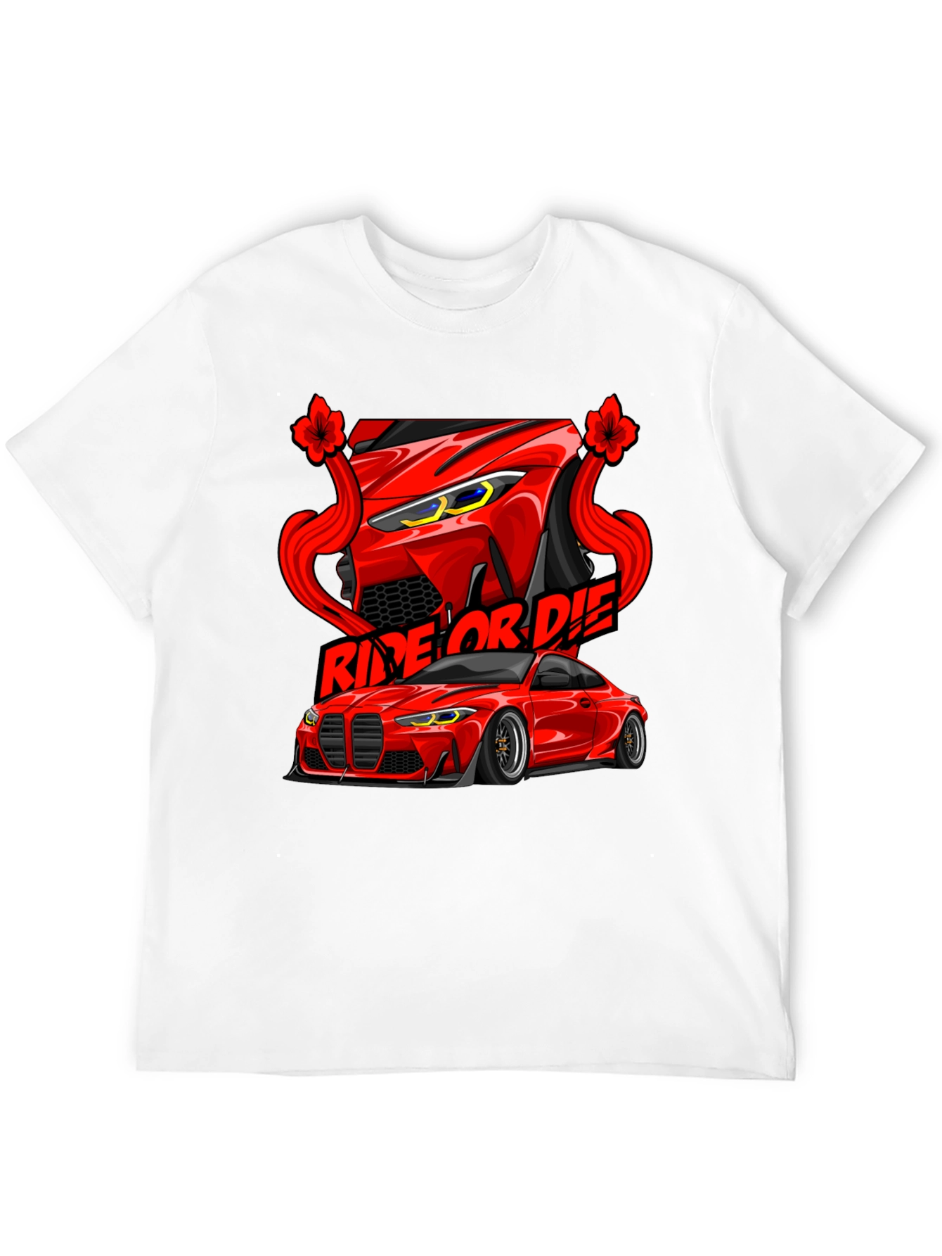 Ride or Die Car Graphic Tee - Black