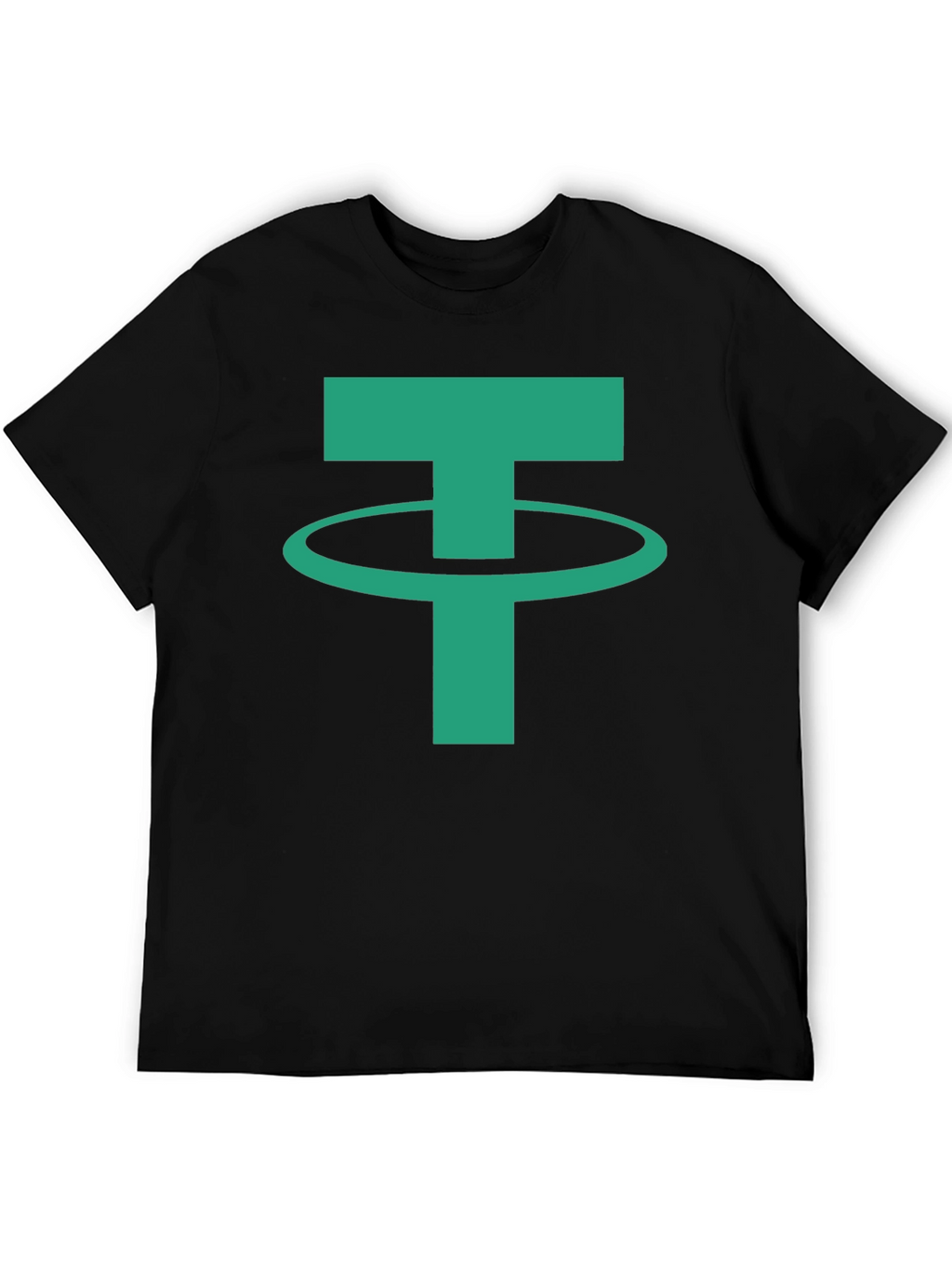 Tether Crypto Logo T-Shirt - Black
