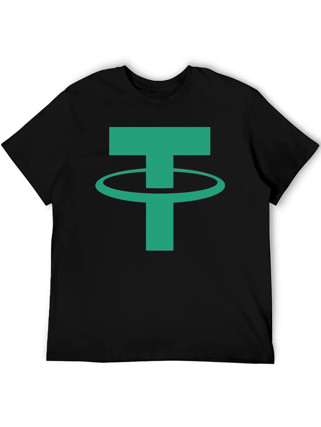Tether Crypto Logo T-Shirt - Black