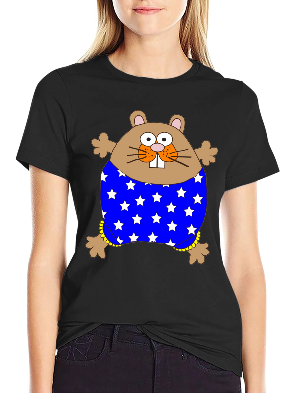 Funny Hamster Stars T-Shirt